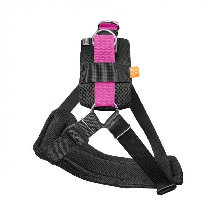 KARDIFF SET - Bezpečnostní pás (postroj + vodítko pro psa), velikost XL / ružový