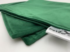 PETEE Sametová deka pro psa - zelená