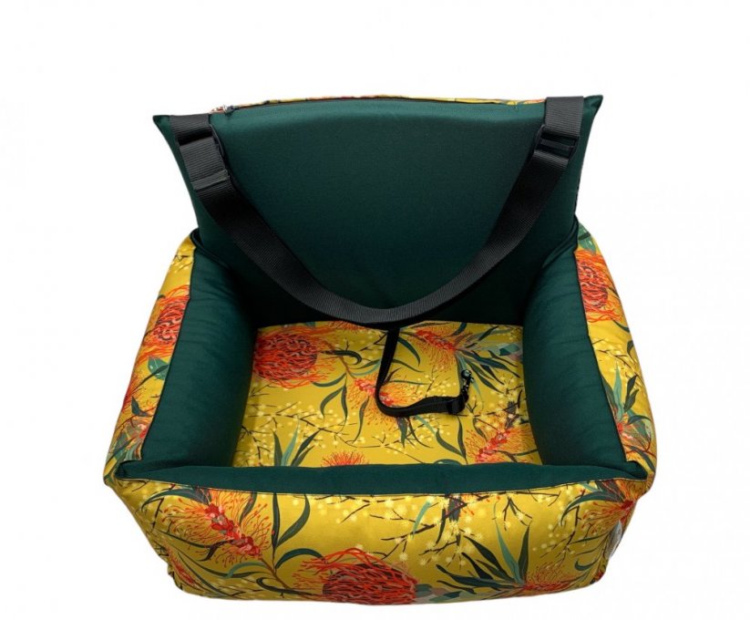 Car seat for dogs Dijon  with orthopedic mattress - Car seat size: 70cm x 40cm
