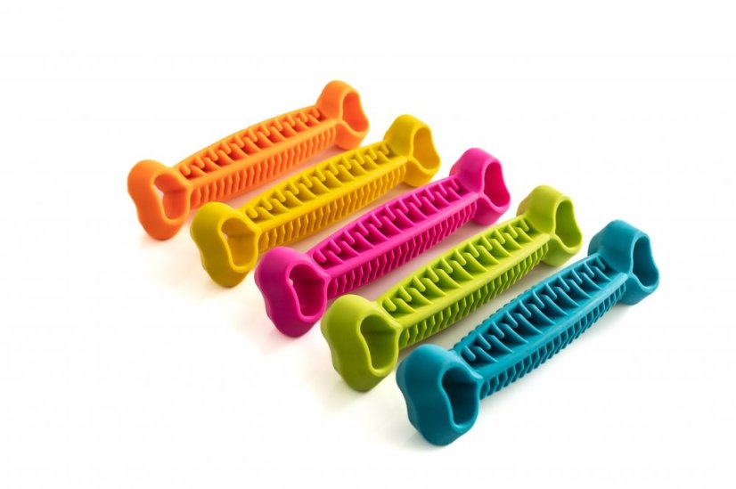 FIBOO Dentální plnící hračka pro psy Fiboone dental - oranžová