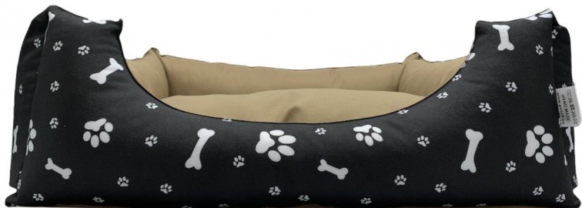 PETEE Ortopedický pelech pre psov Foot Brown - Velikost pelíšku: 60cm x 50cm / S