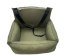 Car seat for dogs LUX Green with orthopedic mattress - Car seat size: 100cm x 40cm