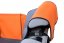 KARDIFF Ochranný kryt pro přepravu psů Kardimat Activ + opěrky hlavy - šedá/oranžová - Velikost Kardimat Activ + opěrky hlavy: M - 80 cm x 160 cm