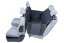 KARDIFF Ochranný kryt pro přepravu psů Anti Slip s bočnicemi na zip - černá/šedá - Velikost Anti Slip s bočnicemi na zip: S -123cm x 154cm