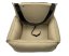 Car seat for dogs Nature with replaceable dog leash - Car seat size: 50cm x 40cm
