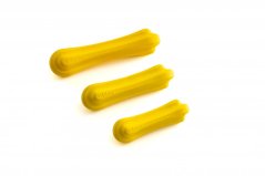 FIBOO Dentálna hračka pre psy, kostička Fiboone S - žltá
