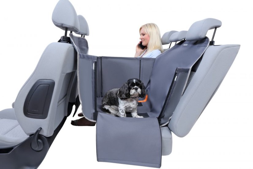 KARDIFF Ochranný kryt pro přepravu psů Kardimat Anti Slip - hnědá - Velikost Kardimat Anti Slip na část sedaček: M - 80 cm x 160 cm