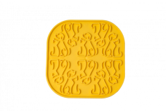 FIBOO Lízací podložka Lollipop - žlutá