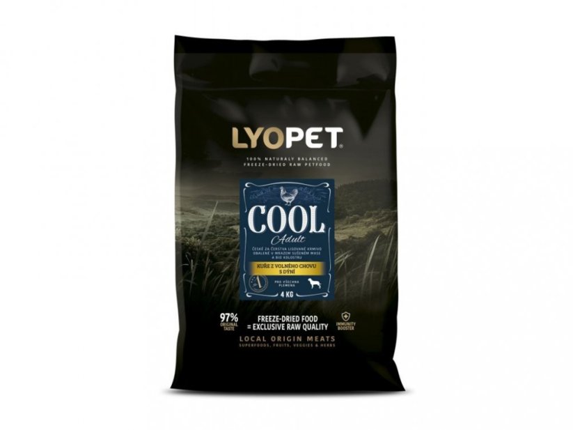 LYOPET Cool Adult - kuře s dýní - 4kg