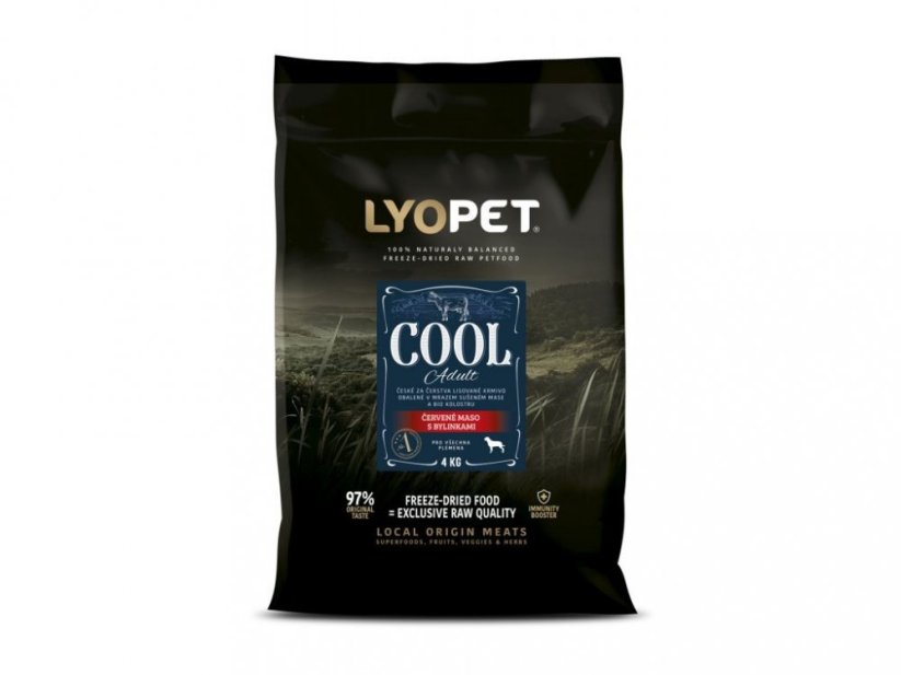Lyopet Cool Adult - Červené maso s bylinkami 12kg